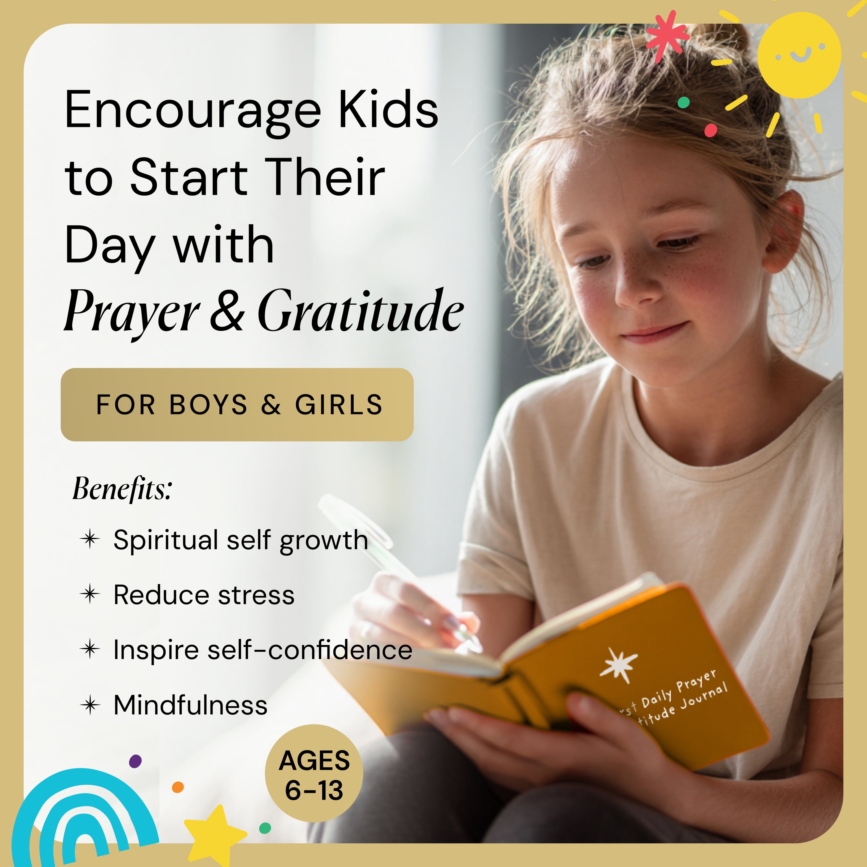 Daily Prayer & Gratitude Journal For Children